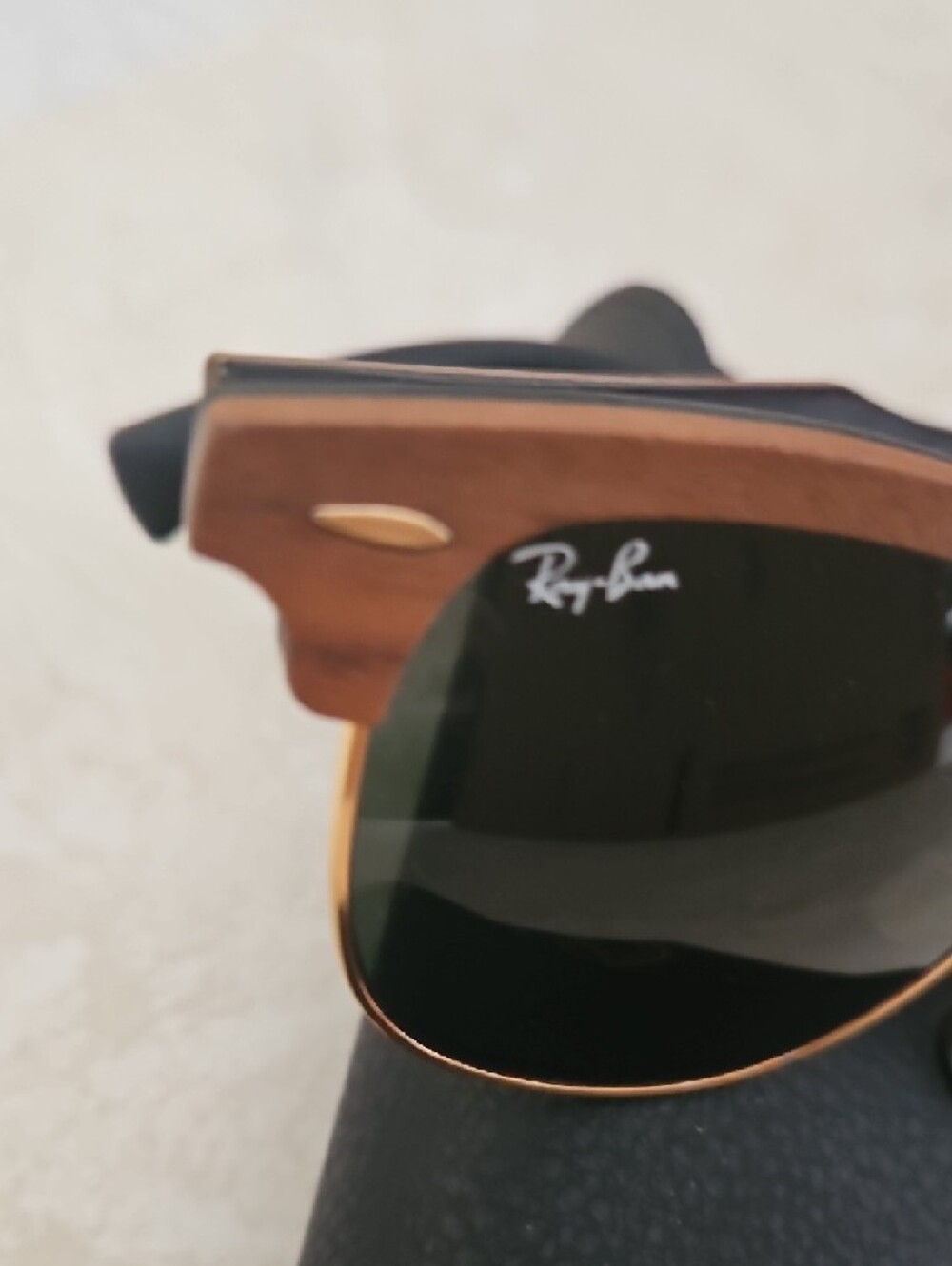 Ray-Ban Clubmaster Wood Sunglasses. - Picture 4 of 11